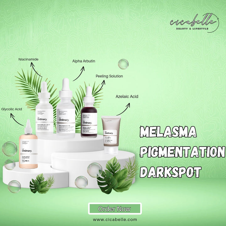 Melasma & Dark-Spot Corrector Bundle | Clear Skin Pigmentation │ The Ordinary Brightening Set