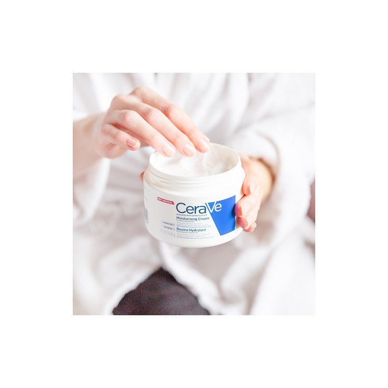 CeraVe Moisturizing Cream | 48H Body and Face Moisturizer for Dry to Very Dry Skin with Hyaluronic Acid and Ceramides | Fragrance Free 454g