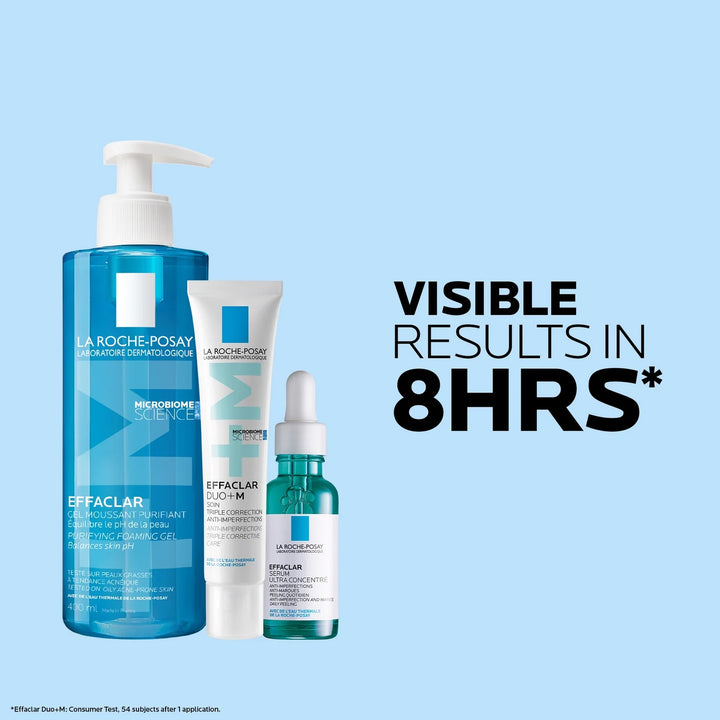 La Roche-Posay Breakout-Fighting Set- High Strength: Effaclar Cleanser, Serum and Corrective Care | 470ml