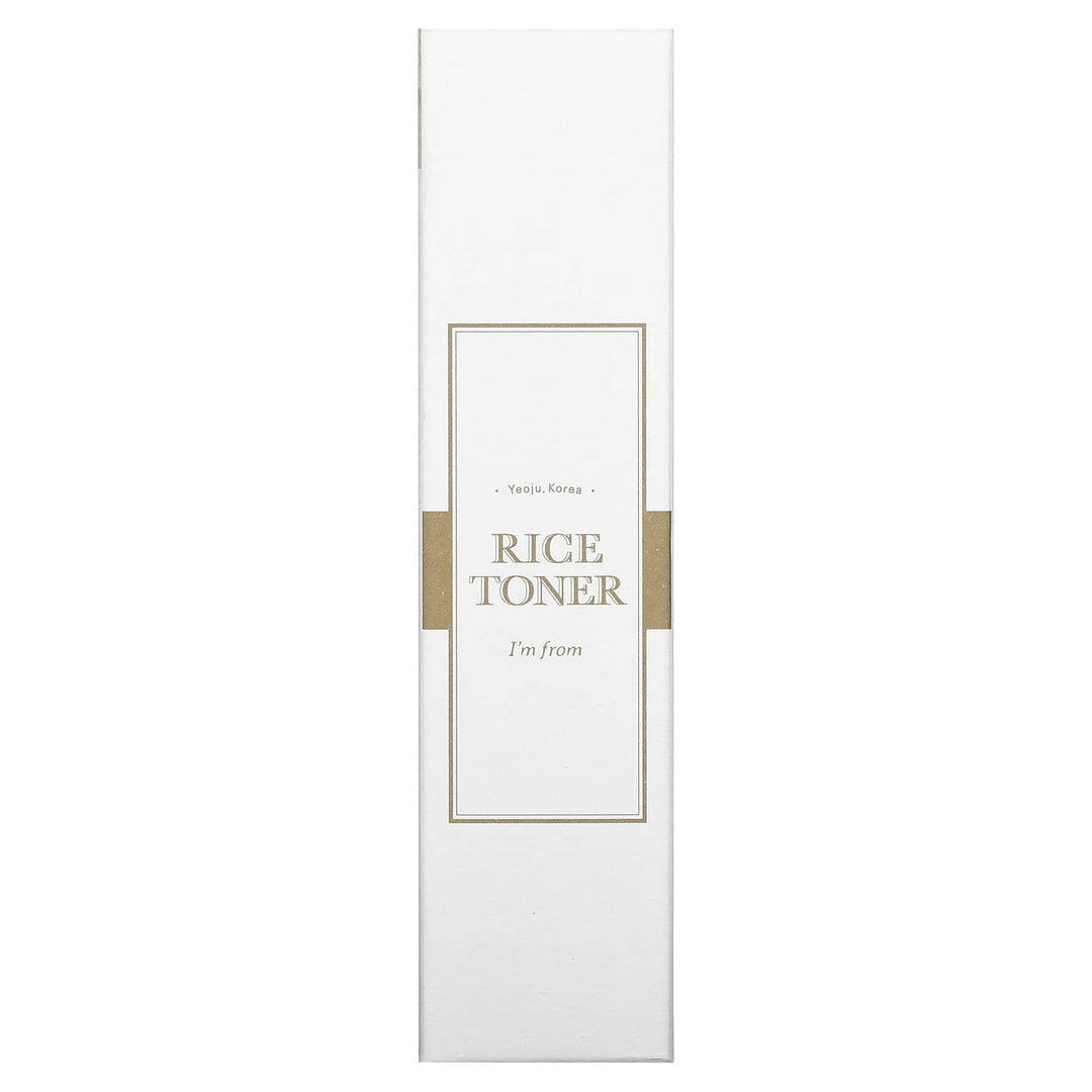 I'm From, Rice Toner, 5.07 fl oz (150 ml) Rice Extract Glow Essence with Niacinamide Hydrating for Dry Skin Vegan Alcohol Free K Beauty Toner