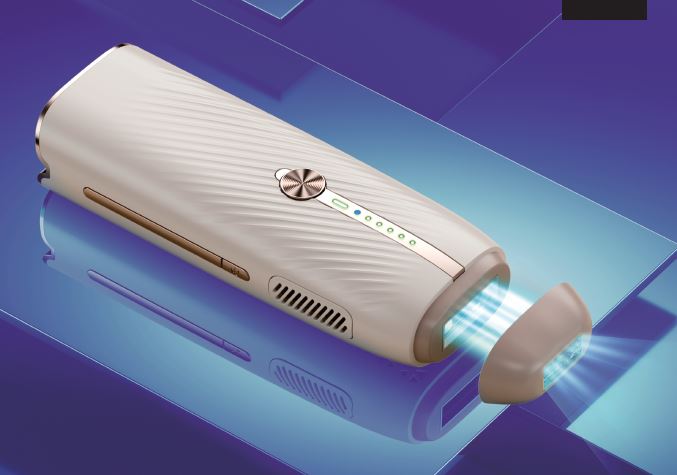 IceCool IPL Laser Hair Removal Handset – Painless At-Home Hair Removal with Sapphire Ice Technology | 6 Colors | 400,000 Flashes