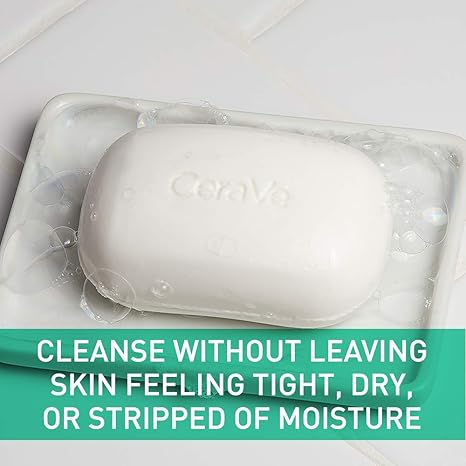 CeraVe Foaming Cleanser Bar - Soap-Free Body and Face Cleanser for Oily Skin | Fragrance-Free - 4.5 oz