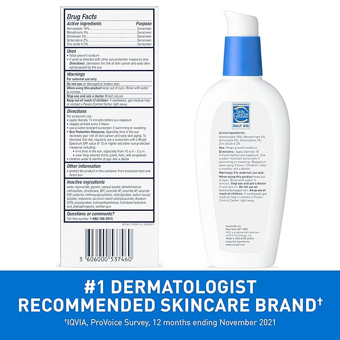 CeraVe AM Facial Moisturizing Lotion with SPF 30