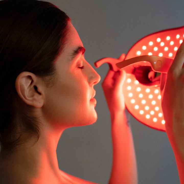 LED Face Mask – 3-Color Light Therapy for Acne, Wrinkles & Glowing Skin | Wireless, Eye-Safe, Fast Results | TOUCHBeauty™ GLAM