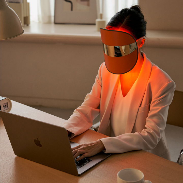 LED Face Mask – 3-Color Light Therapy for Acne, Wrinkles & Glowing Skin | Wireless, Eye-Safe, Fast Results | TOUCHBeauty™ GLAM