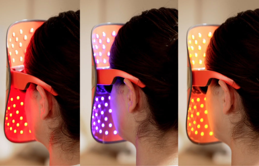 LED Face Mask – 3-Color Light Therapy for Acne, Wrinkles & Glowing Skin | Wireless, Eye-Safe, Fast Results | TOUCHBeauty™ GLAM