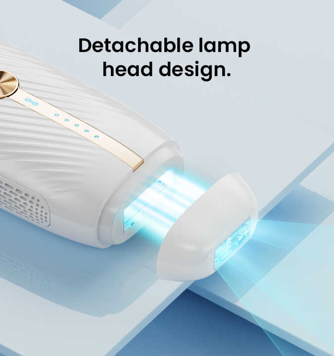 IceCool IPL Laser Hair Removal Handset – Painless At-Home Hair Removal with Sapphire Ice Technology | 6 Colors | 400,000 Flashes