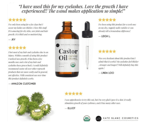 Kate Blanc Cosmetics Castor Oil (2oz)