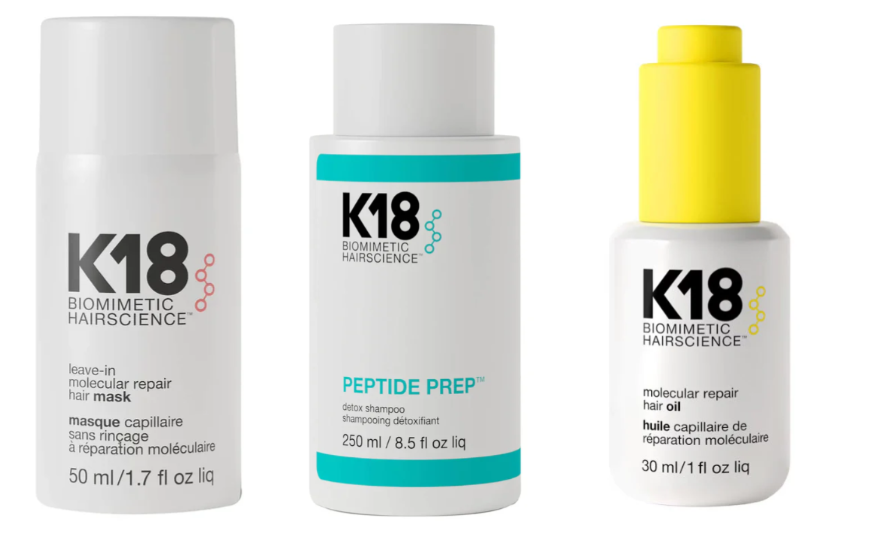 K18 Essential Hair Repair & Detox Bundle - Damage Reversal – 3-Step System | 330ml