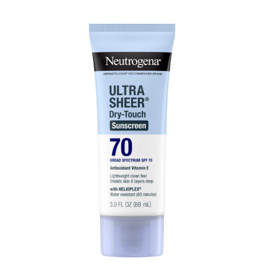 Neutrogena Ultra Sheer Dry-Touch Sunscreen, SPF 70 - 88ml
