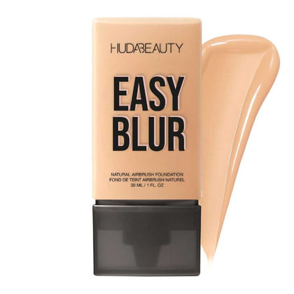 HUDA BEAUTY Easy Blur Natural Airbrush Foundation with Niacinamide Cheesecake 250G 1 Oz / 30 ML — makeup