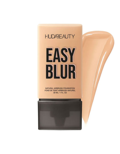 HUDA BEAUTY Easy Blur Natural Airbrush Foundation with Niacinamide Tres Leches 320G 1 Oz / 30 ML — makeup