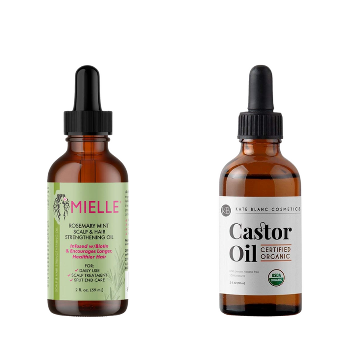 Mielle's Rosemary Hair Oil &  Kate Blanc's Castor Oil Combo Pack