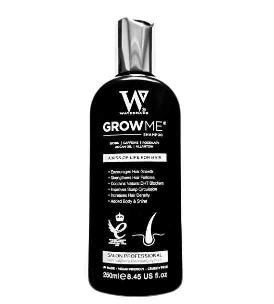 Watermans Grow Me Hair Growth Shampoo with Caffeine, Biotin, Argan & Rosemary Oil - 250ml