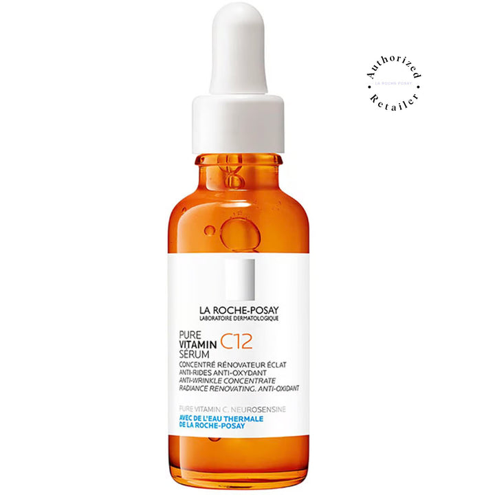 La Roche-Posay 12% Pure Vitamin C, C12 Anti-Aging, Anti-Wrinkle and Radiance Restoring Face Serum For All Skin Types 30ml