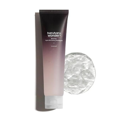 HARUHARU Wonder Black Rice Triple AHA Gentle Cleansing Gel 3.38 fl oz, Hydrating Cleansing gel, Gentle exfoliating,…