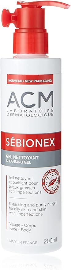 ACM Sébionex Cleansing Gel for Oily and Sensitive Skin 200ml — cleanser