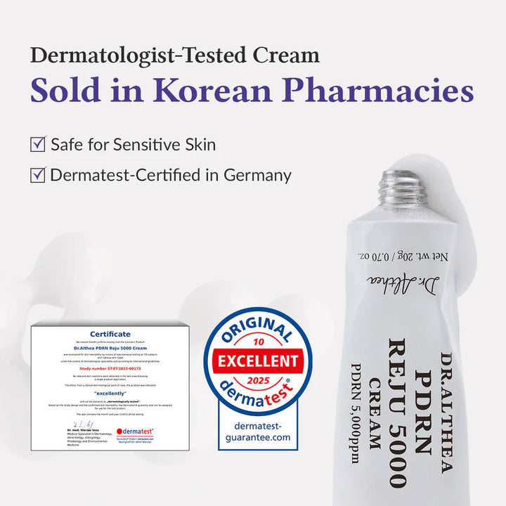 Dr. Althea PDRN Reju 5000 Cream 20g - Treatment for Dryness, Dullnes & Fine Lines