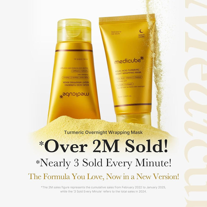 MEDICUBE Kojic Acid Turmeric Night Wrapping Mask 75ml