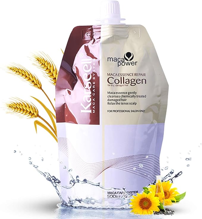 Karseell Collagen Hair Treatment Argan Oil Hair Mask Paraben-Free Deep Conditioning for Dry and Damaged Hair All Hair Type 500ml