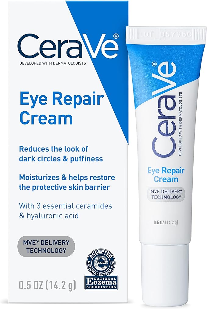 CeraVe Eye Repair Cream | Under Eye Cream for Dark Circles and Puffiness 14ML