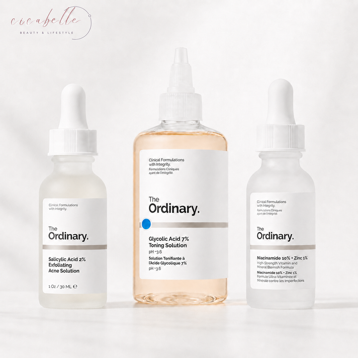 The Ordinary's Exclusive Niacinamide, Salicylic & Glycolic Solutions