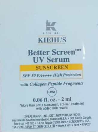 Better Screen UV Serum SPF 50+ Facial Sunscreen with Collagen Peptide