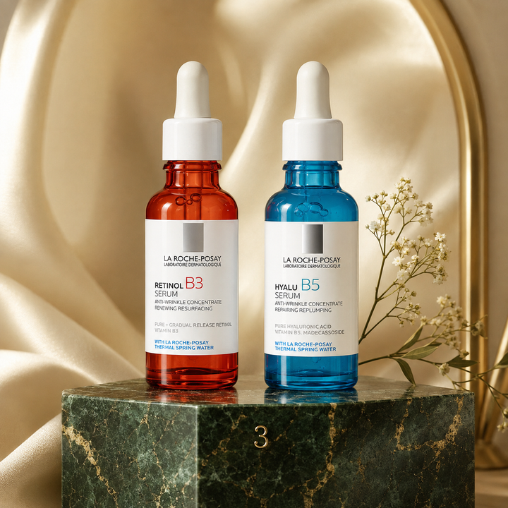 Age-Defense Duo — La Roche-Posay Retinol B3 and Hyalu B5 serums set, Cicabelle