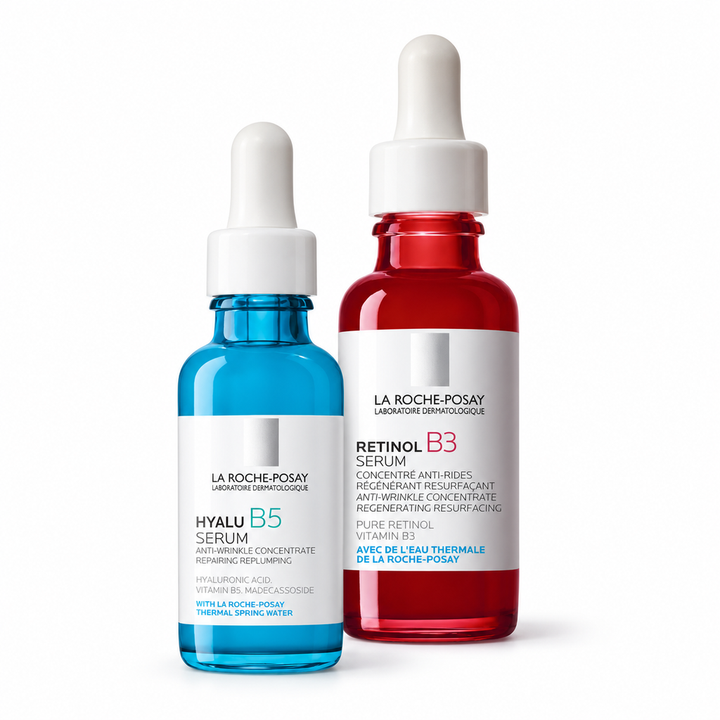 Age-Defense Duo – La Roche-Posay 2-Piece Set: Retinol B3 + Hyalu B5 Serum — full set