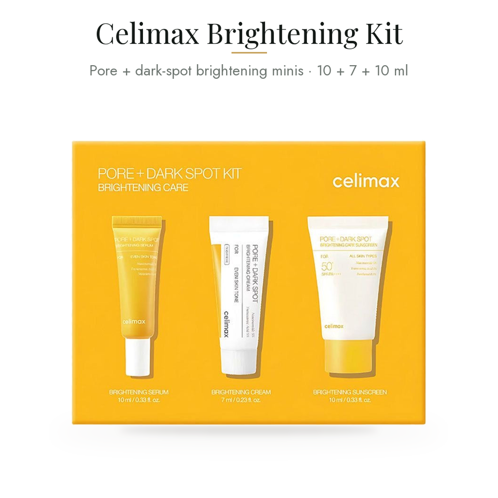 CELIMAX - Pore+Dark Spot Brightening Kit - 10ml+7ml+10ml — what's inside & benefits