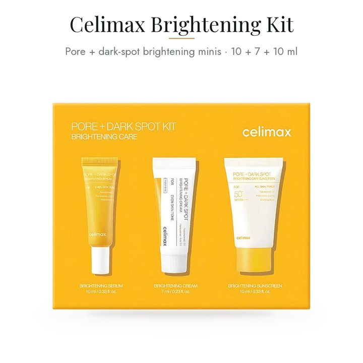 CELIMAX - Pore+Dark Spot Brightening Kit - 10ml+7ml+10ml — what's inside & benefits