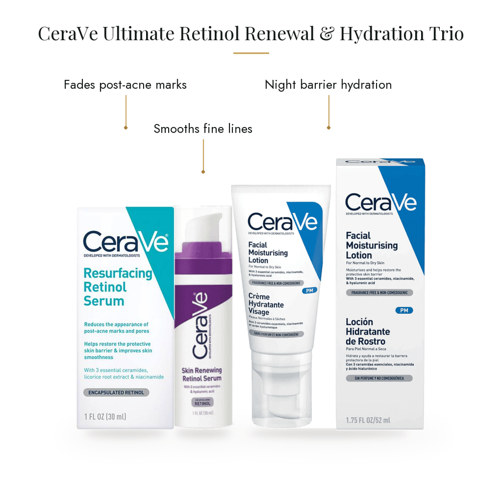 CeraVe Ultimate Retinol Renewal & Hydration Trio — what's inside & benefits