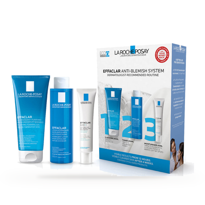Effaclar La Roche-Posay 3-Step Anti-Imperfection System 440 ml — full set