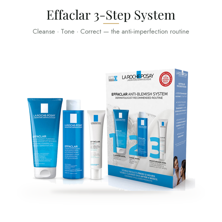 Effaclar La Roche-Posay 3-Step Anti-Imperfection System 440 ml — what's inside & benefits