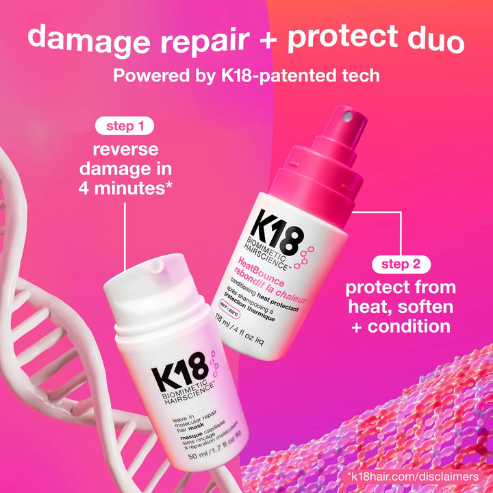 K18 Biomimetic Hairscience HeatBounce Conditioning Heat Protectant 118ml