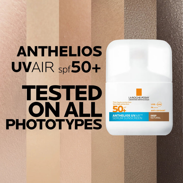 La Roche-Posay Anthelios UVAIR Serum Solaire SPF50+ Fonce Naturel (Dark/Deep)
