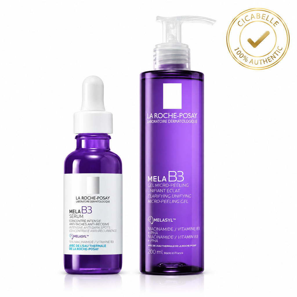 Mela B3 Dark-Spot Duo – La Roche-Posay 2-Piece Set: Serum + Gel Cleanser — 100% authentic
