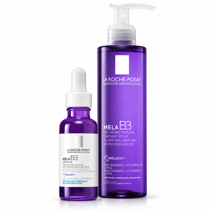 Mela B3 Dark-Spot Duo – La Roche-Posay 2-Piece Set: Serum + Gel Cleanser — full set