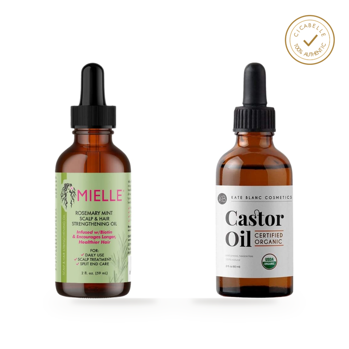 Mielle's Rosemary Hair Oil & Kate Blanc's Castor Oil Combo Pack — 100% authentic