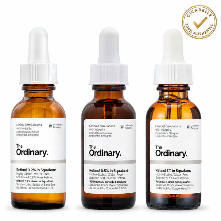 Retinol Pack - Ordinary Retinol 0.2%, 0.5%, 1% in Squalane (30ML) — 100% authentic