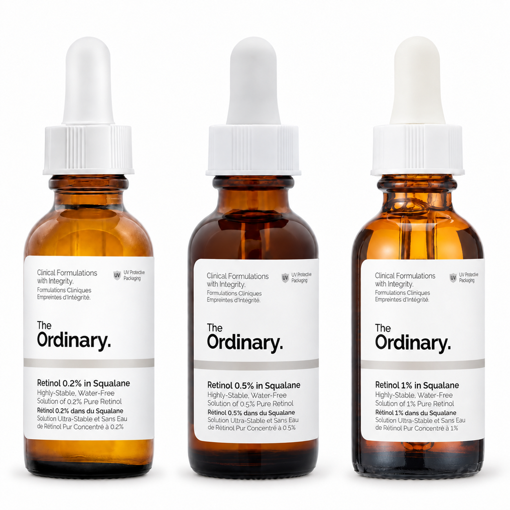 Retinol Pack - Ordinary Retinol 0.2%, 0.5%, 1% in Squalane (30ML) — full set
