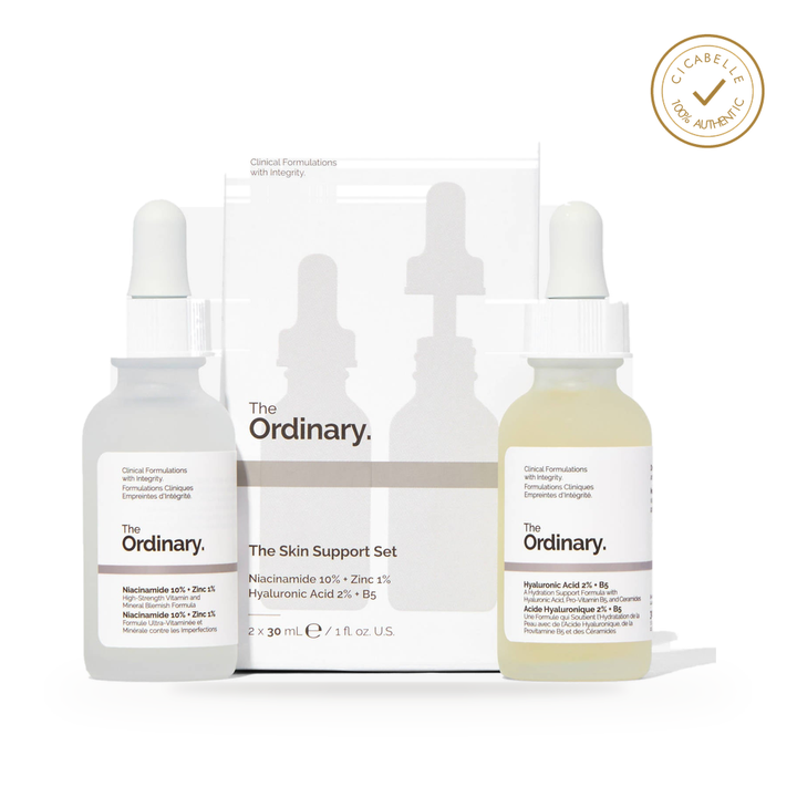 The Ordinary The Skin Support Set Niacinamide 10% + Zinc 1% (Duo) 60ml — 100% authentic